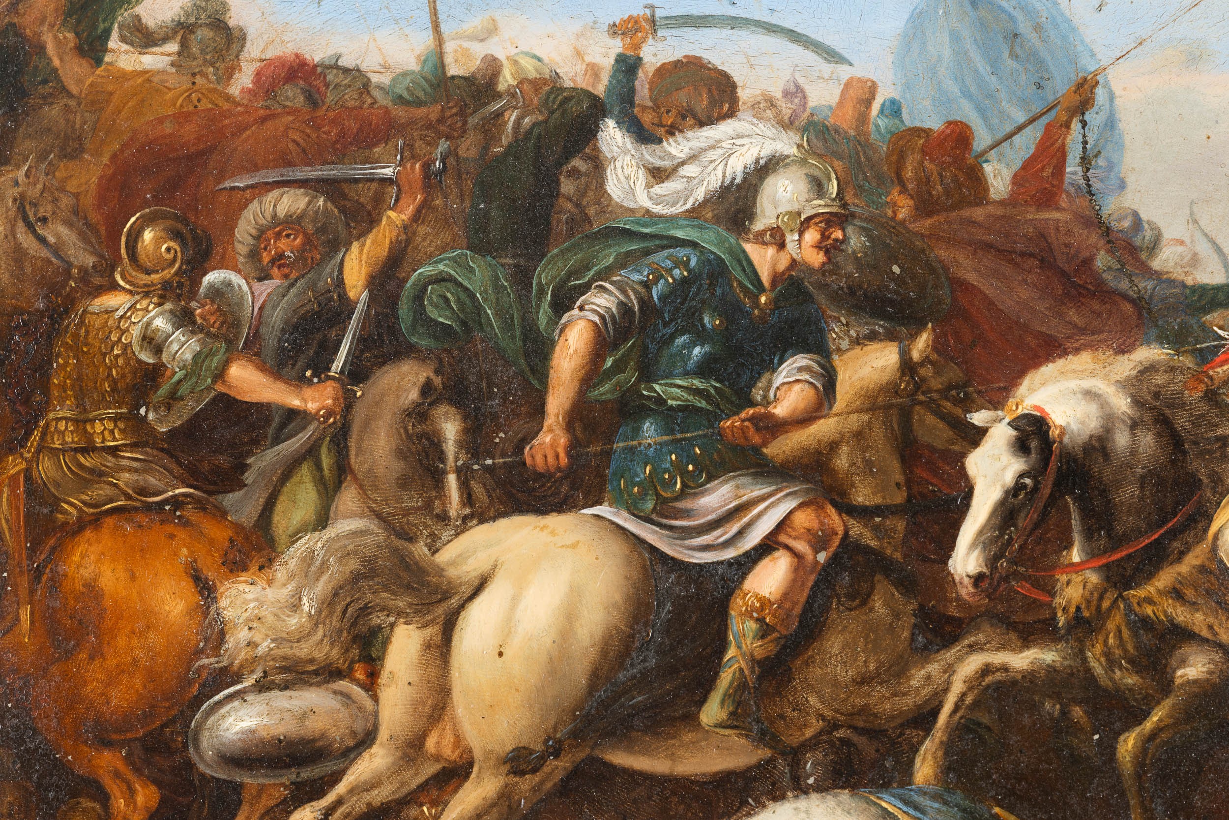 Giuseppe Cesari Detto il Cavalier D'arpino - Scontro di Cavalleria tra Ottomani e Cristiani
