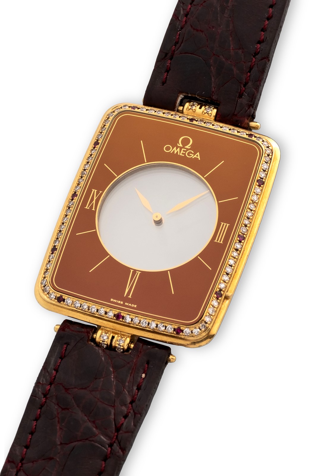 Omega - Le Magique 'Tony Montana', oro giallo 18k, quadrante a vista, circa 1982