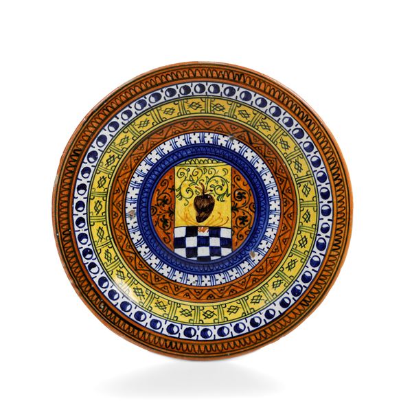 Piatto Faenza, fine XV- inizio XVI secolo 