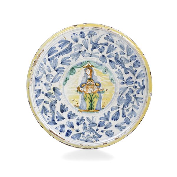 Alzata Deruta, XVII secolo 