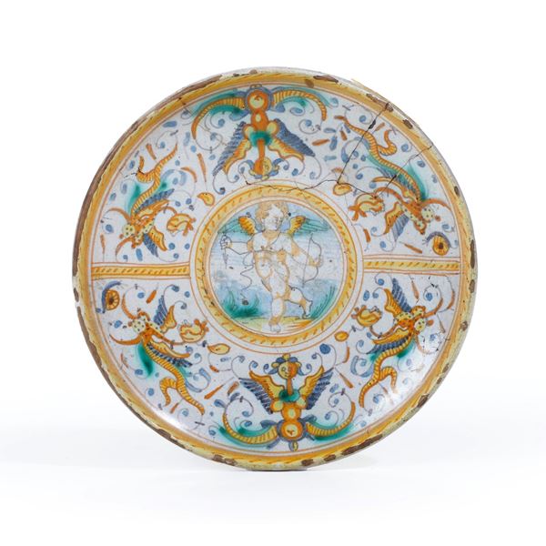 Alzata. Deruta, XVII secolo.