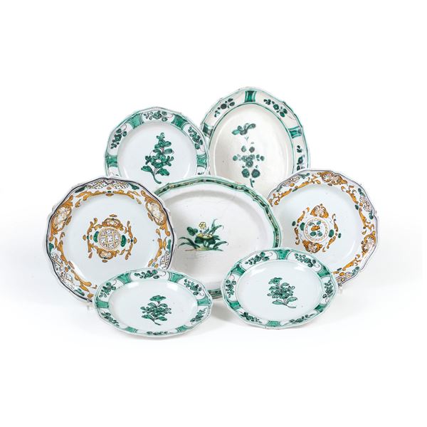 Sette piatti. Cerreto Sannita, XVII secolo.