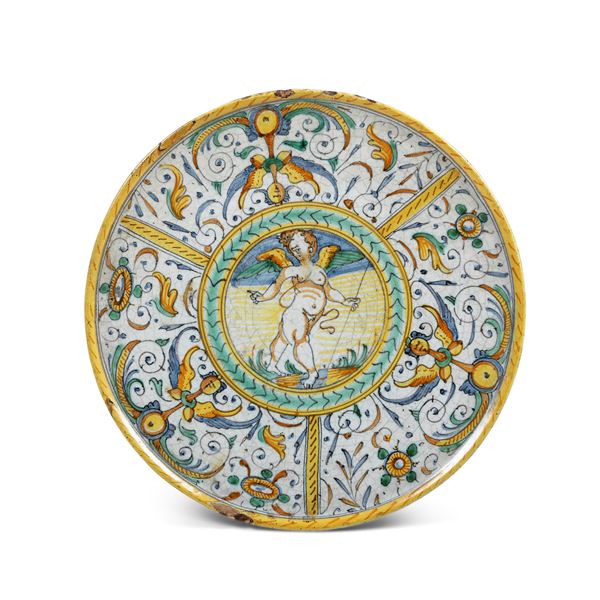 Alzata Deruta, inizio del XVII secolo 