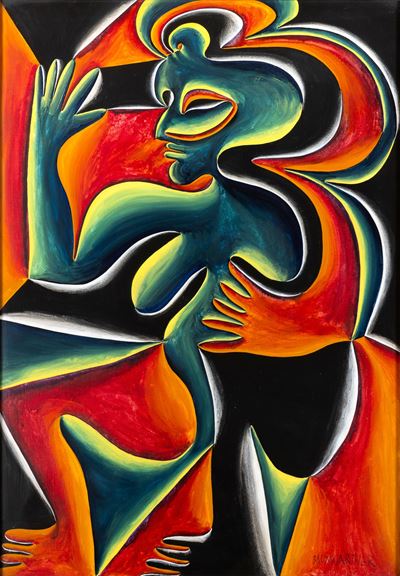Die Braut (La sposa), olio su tela, 1974, 70 x 100 cm