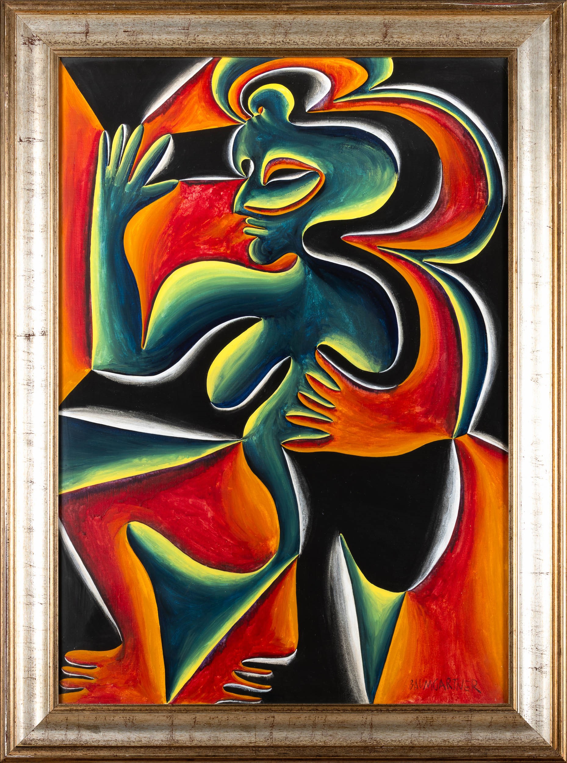 Fritz Baumgarner - Die Braut (La sposa), olio su tela, 1974, 70 x 100 cm
