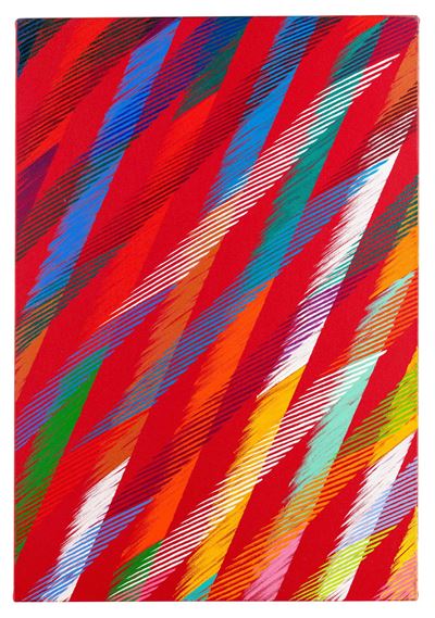 Wig Wam Rosso II, olio su tela, 1991