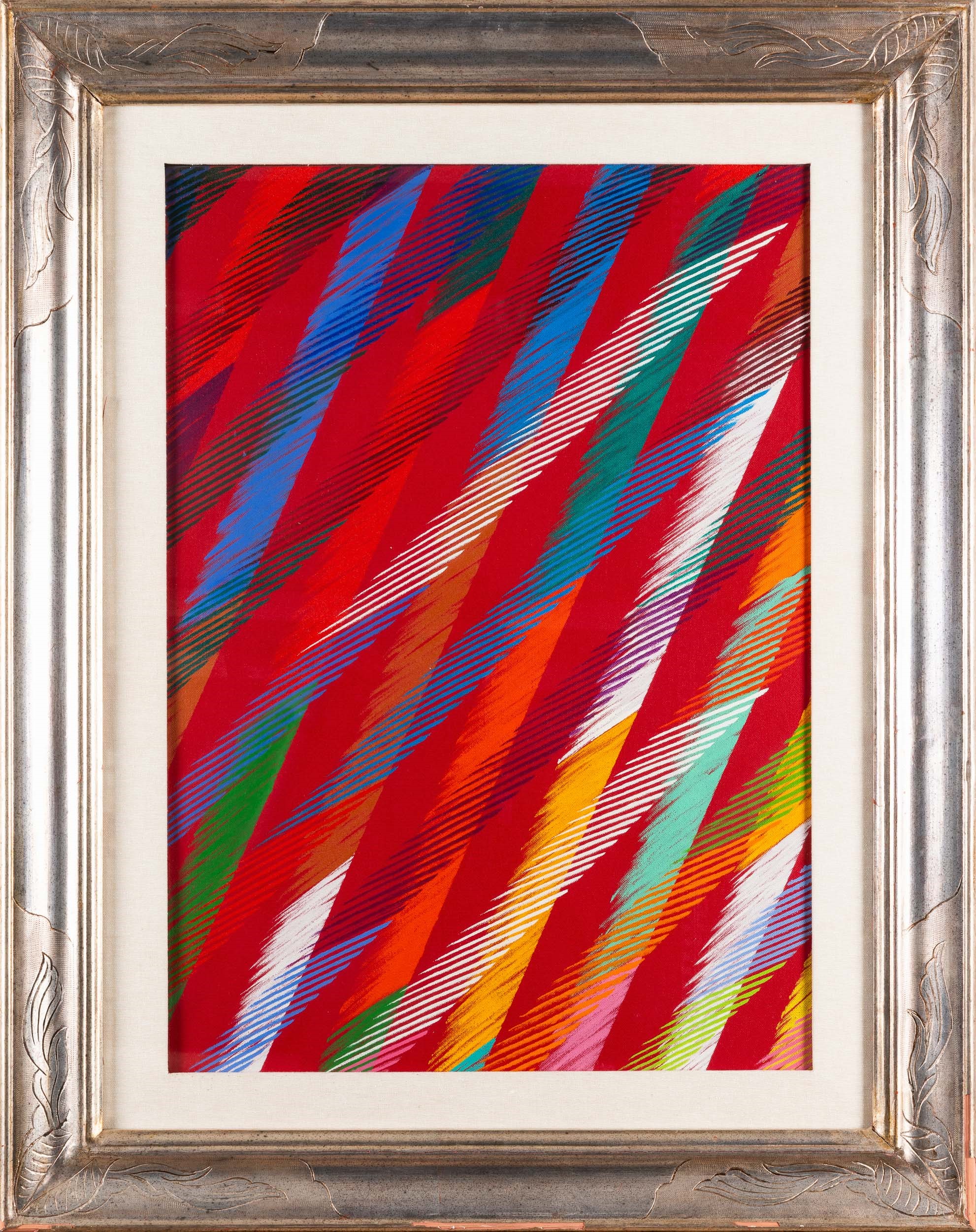 Piero Dorazio - Wig Wam Rosso II, olio su tela, 1991