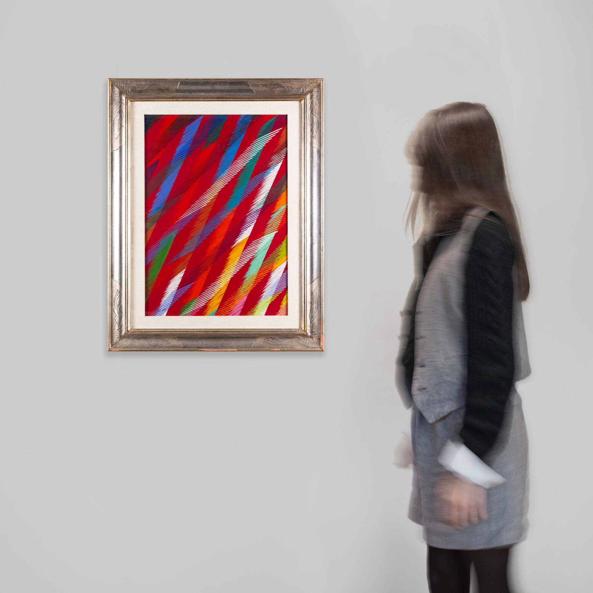 Piero Dorazio - Wig Wam Rosso II, olio su tela, 1991