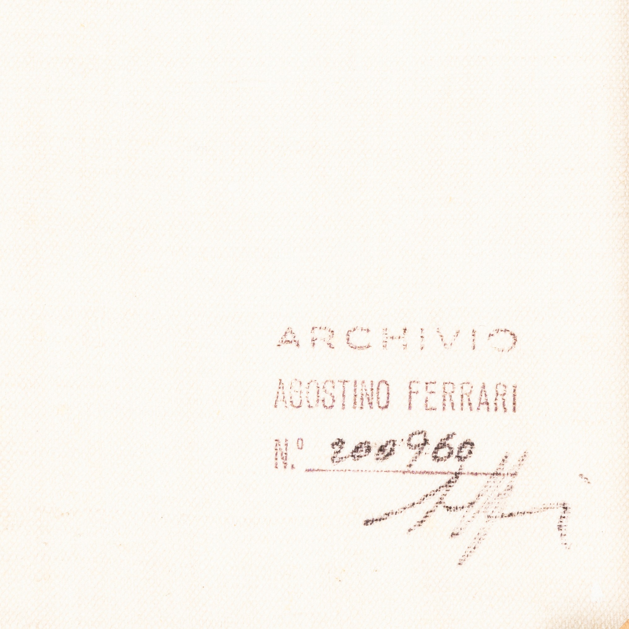 Agostino Ferrari - Senza titolo, olio e sabbia su tela