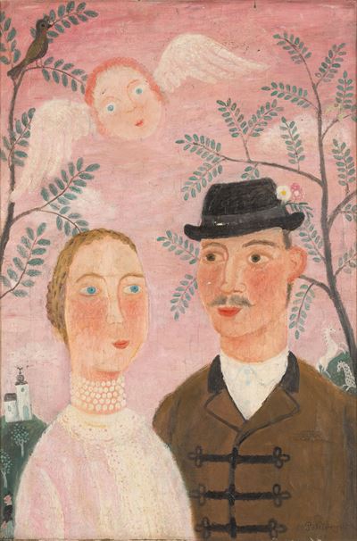 Innamorati, olio su tela, 1933