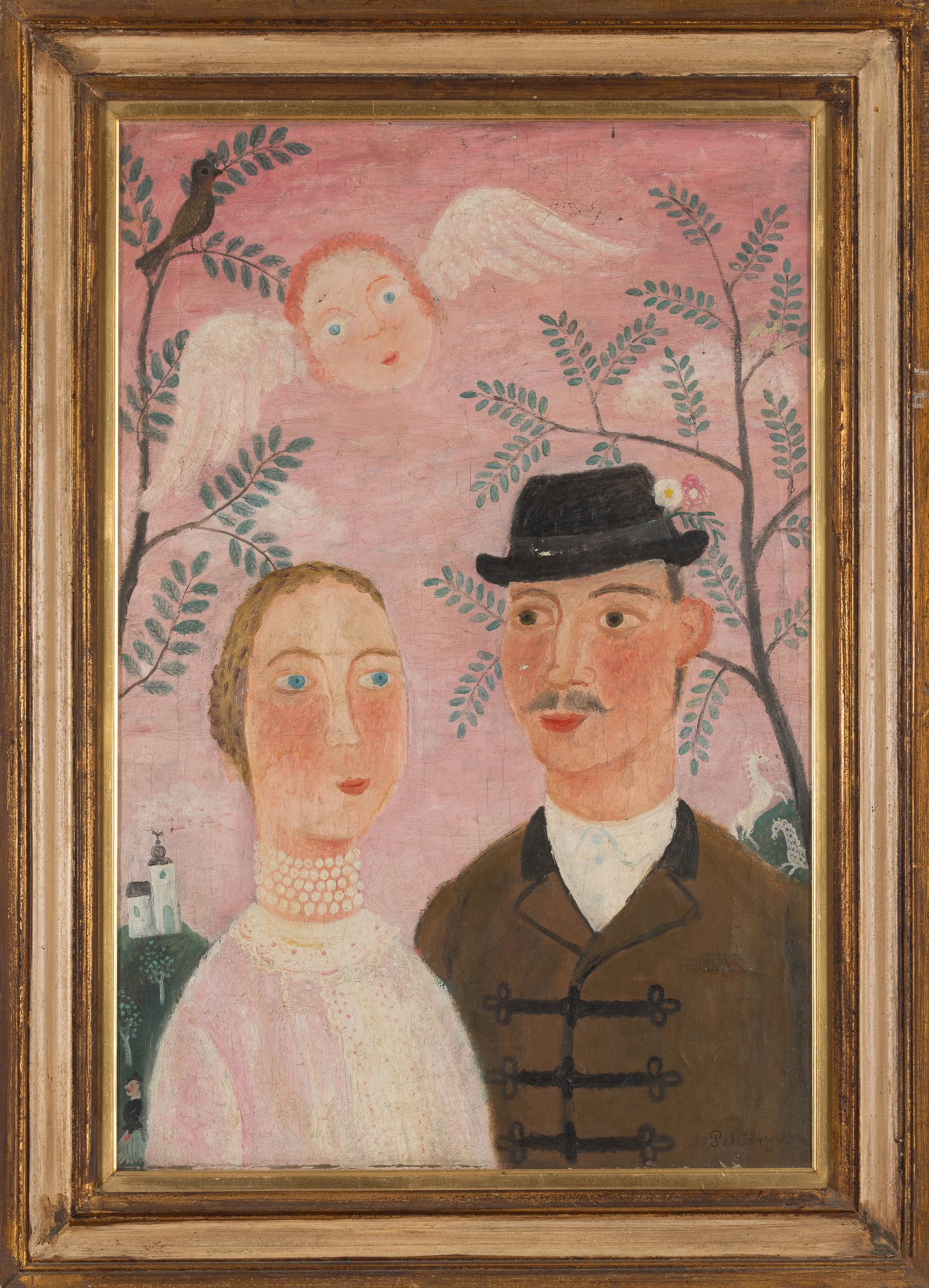 Istvan Pekary - Innamorati, olio su tela, 1933