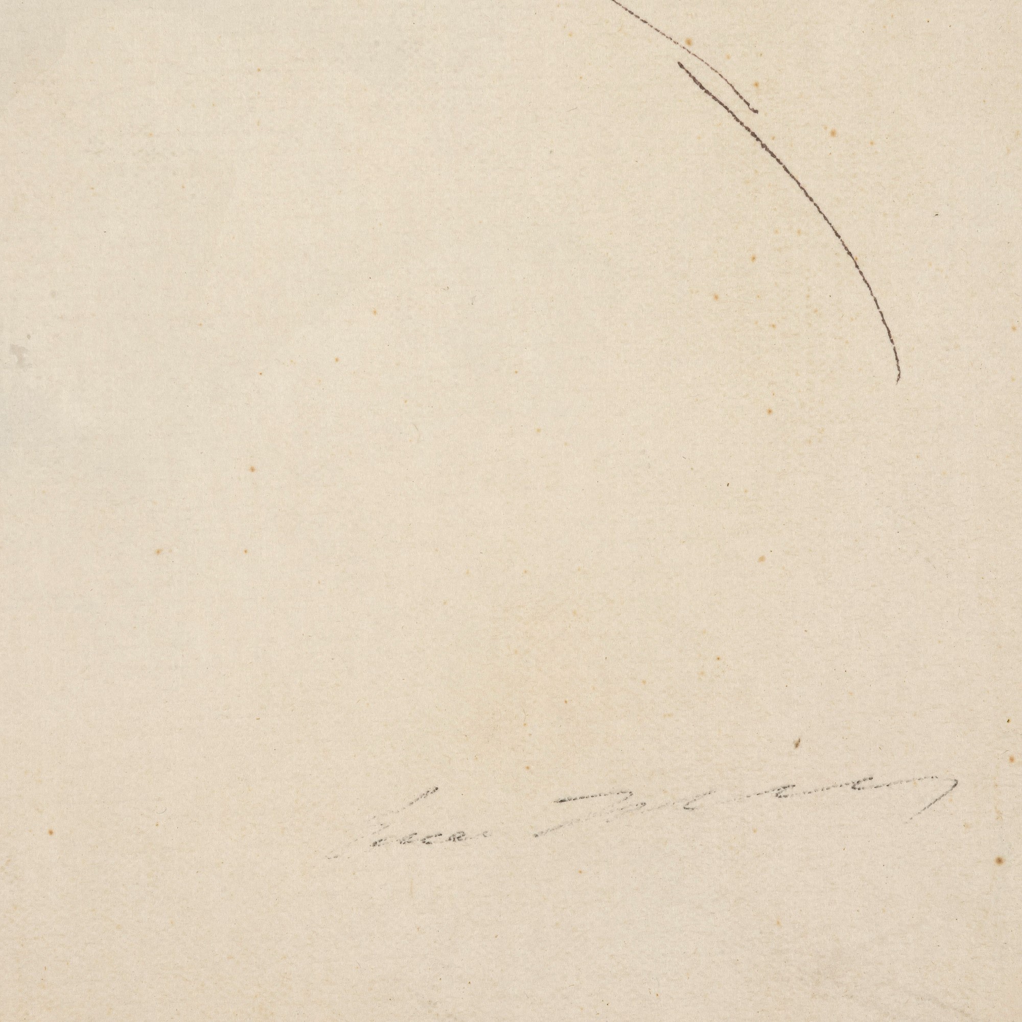 Ernesto Treccani - Testina, acquarello e china su carta