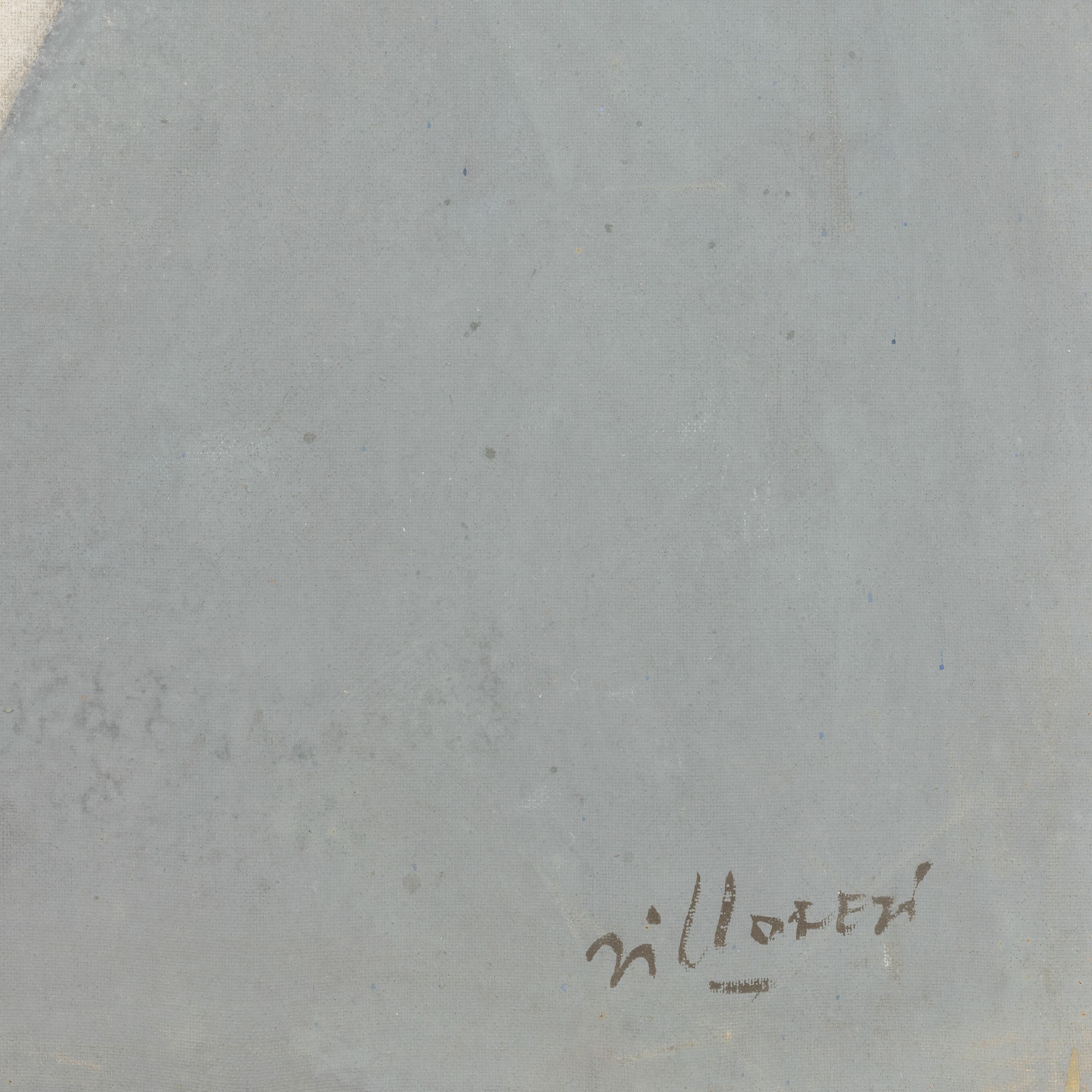 Franco Villoresi - Tre maschere con freccia, olio e gres su tela