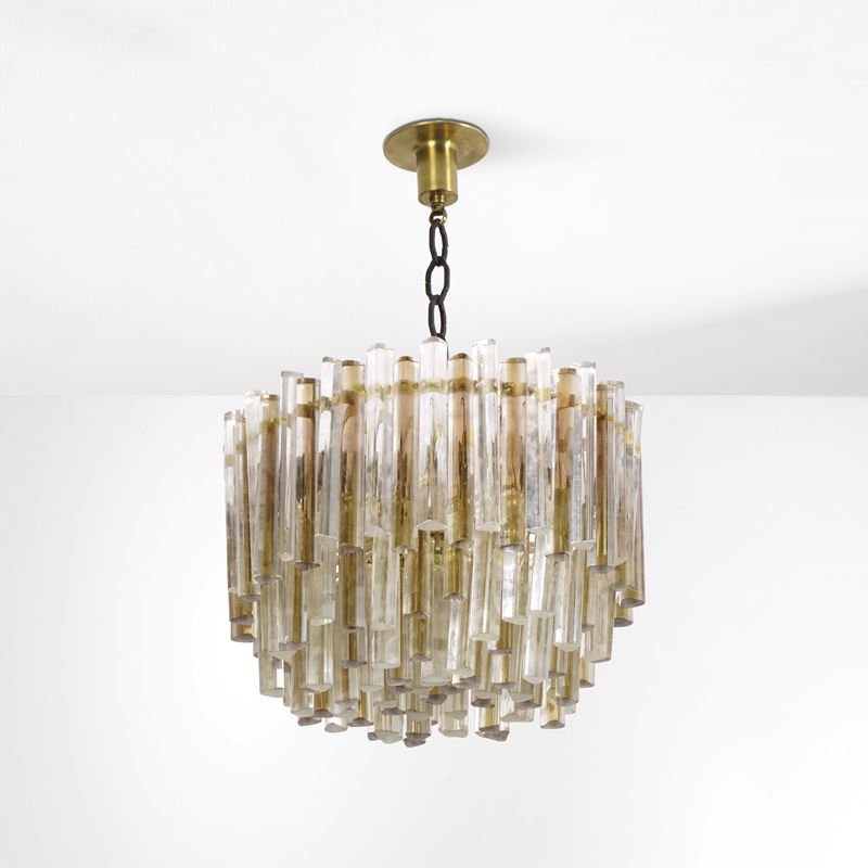 Venini : Lampada a sospensione della serie trilobi  - Auction Design Lab - Cambi Casa d'Aste