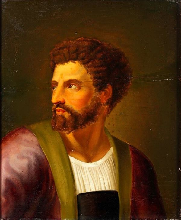 Scuola del XIX secolo Ritratto virile