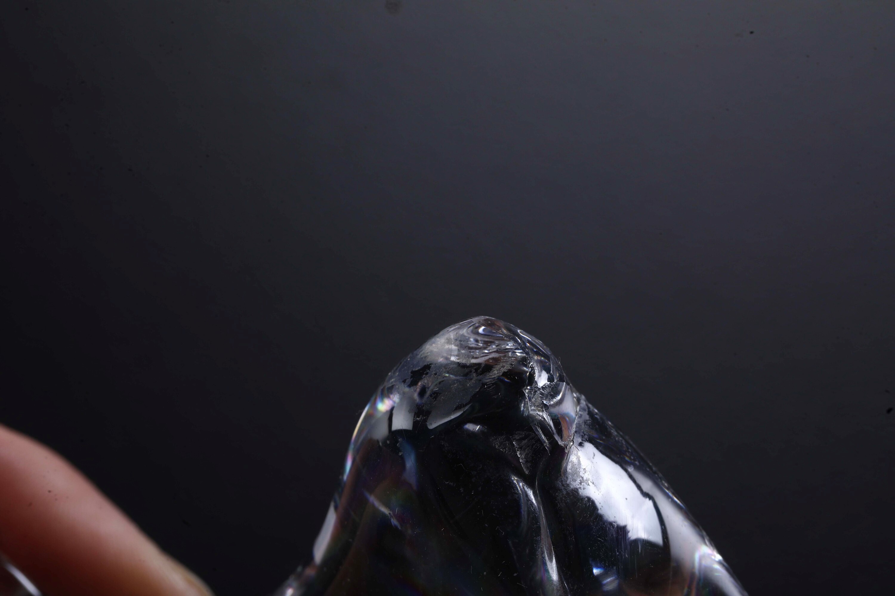 Tre statuine in cristallo (un toro e due cavalli)