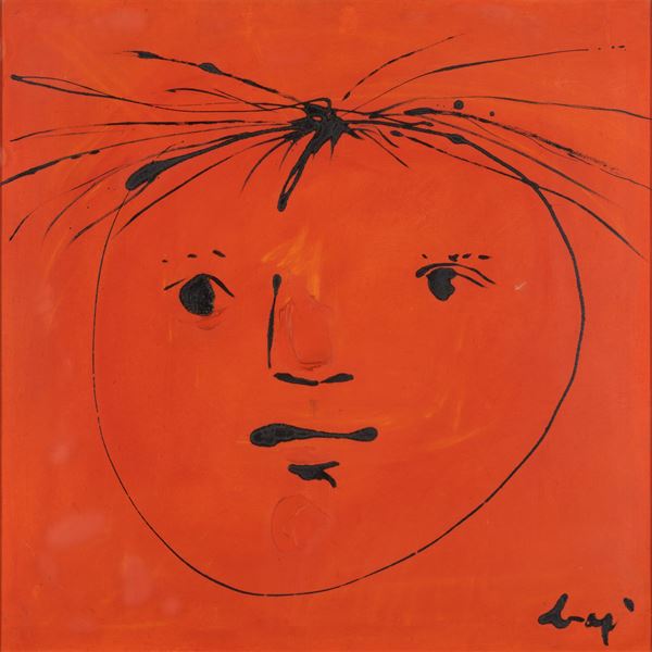 Enrico Baj - Testa solare