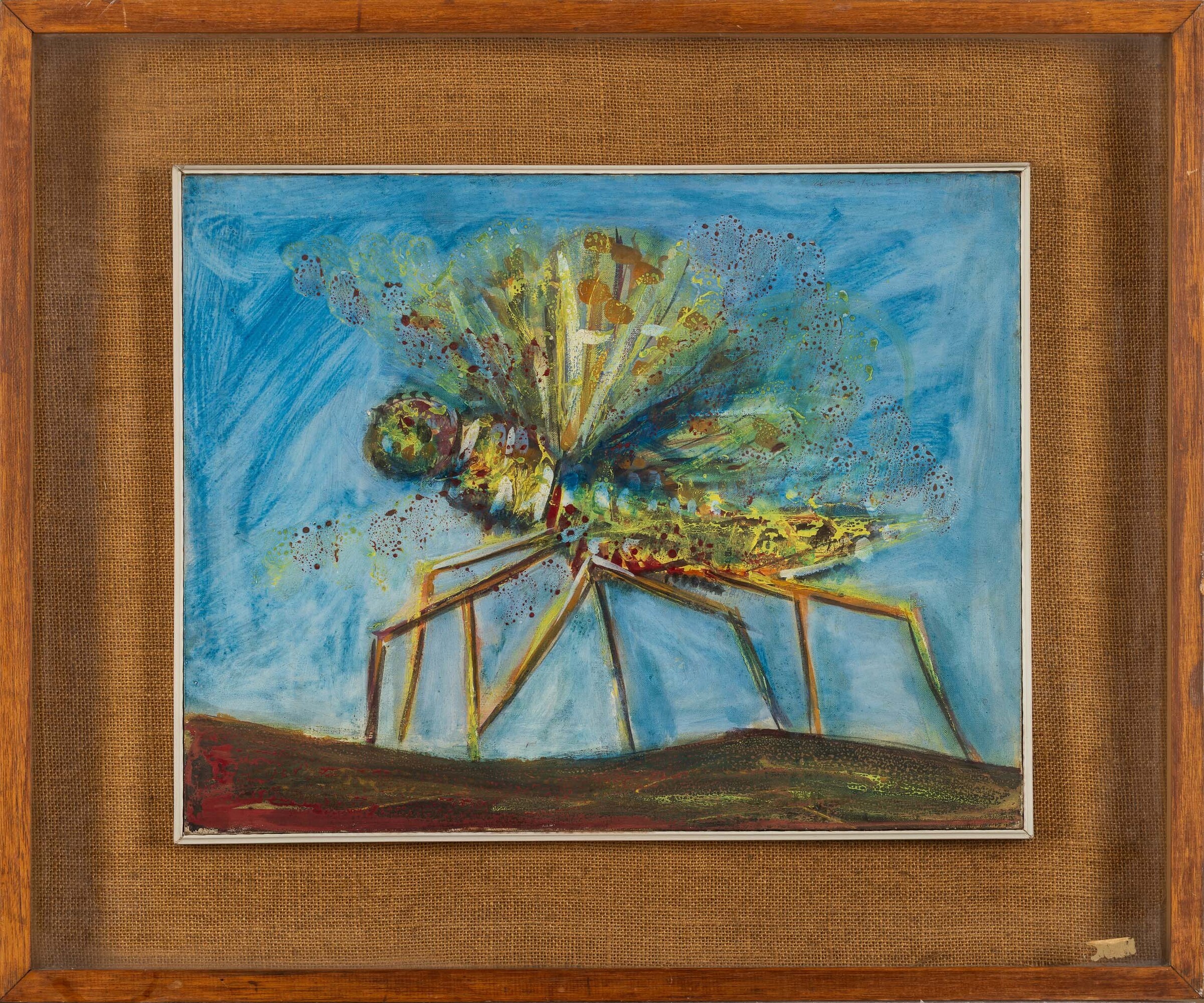 Cesare Peverelli - Senza titolo, olio su tela