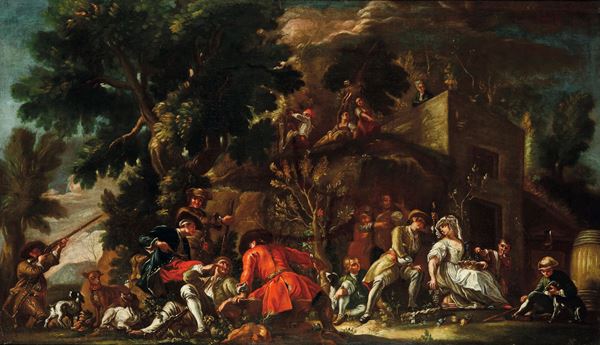 Scuola del XVIII secolo Festa campestre