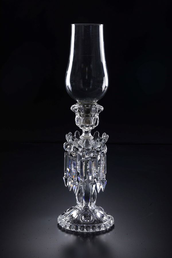 Candeliere. Francia, Manifattura Baccarat, XX secolo.