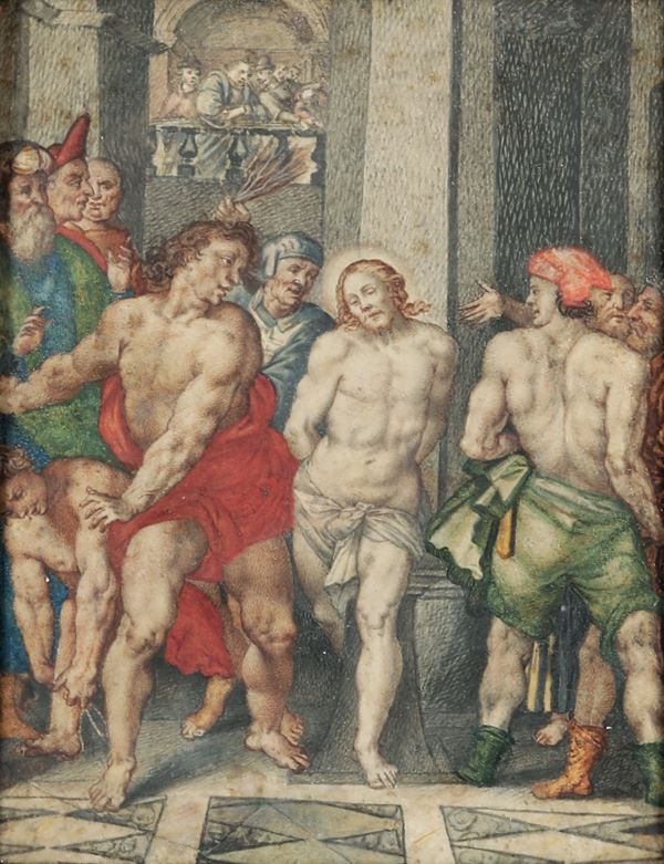 Giovanni Battista Castello detto il Genovese - Flagellazione di Cristo