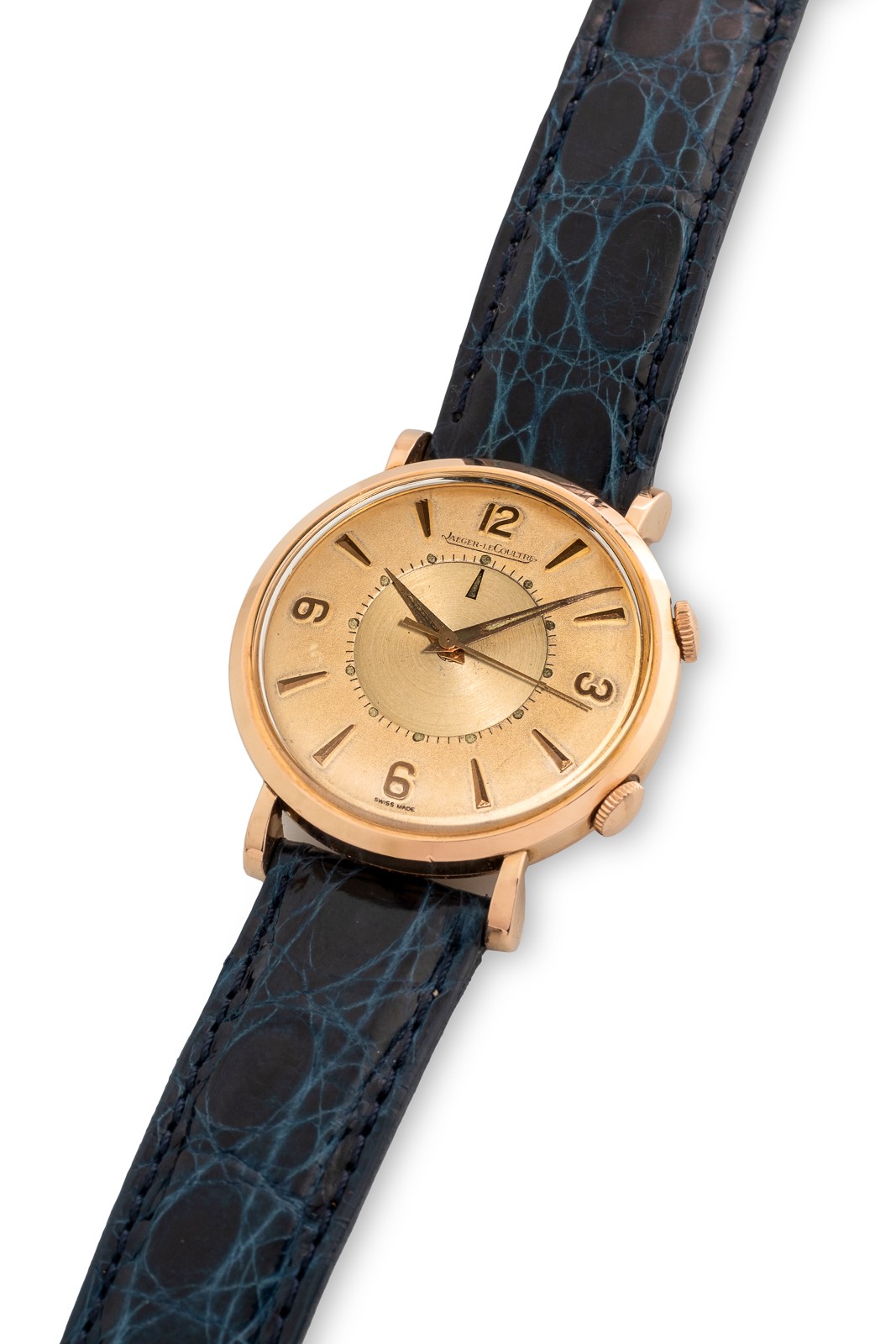 Jaeger-lecoultre - Memovox svegliarino gold filled, quadrante argenté bitonale, circa 1950