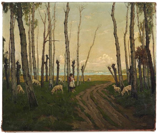 Paesaggio con alberi