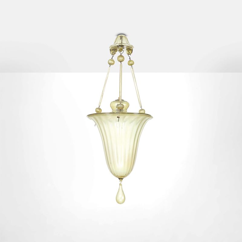 Fratelli Toso : Lampada a sospensione.  - Asta Fine Design - Cambi Casa d'Aste