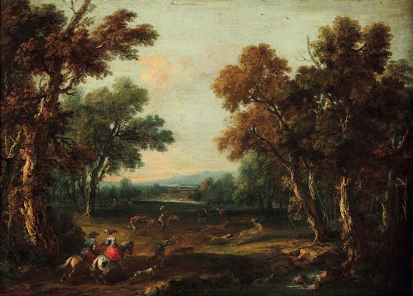 Francesco Zuccarelli - Caccia nel bosco
