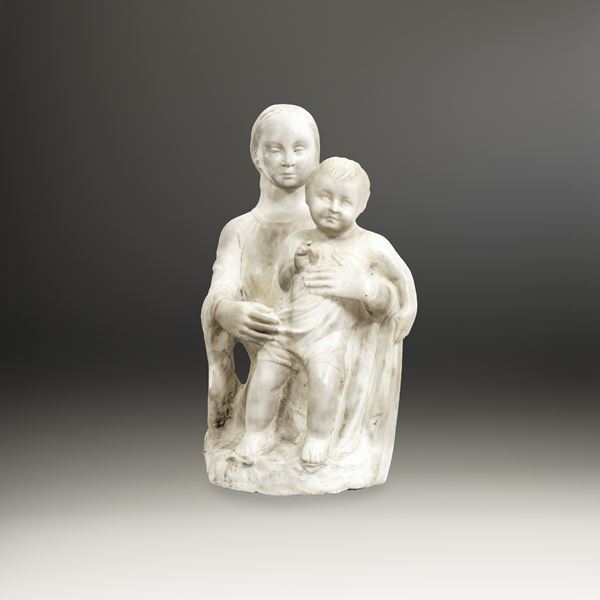 Madonna con Bambino. Arte rinascimentale italiana, XV-XVI secolo. Seguace di Agostino di Duccio (1418 [..]