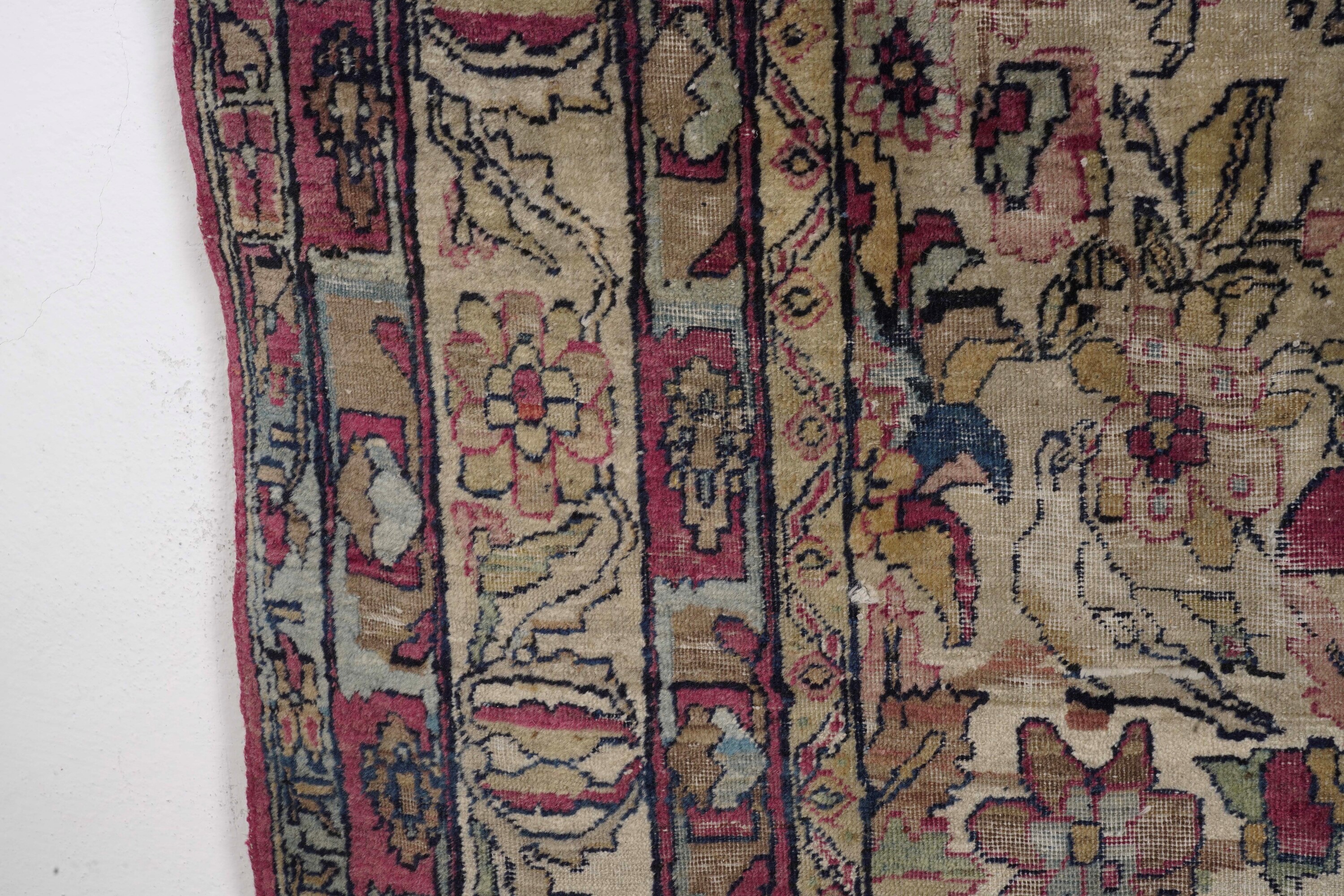 Tappeto Kirman, Persia, fine XIX secolo, dimensioni 134x210 cm