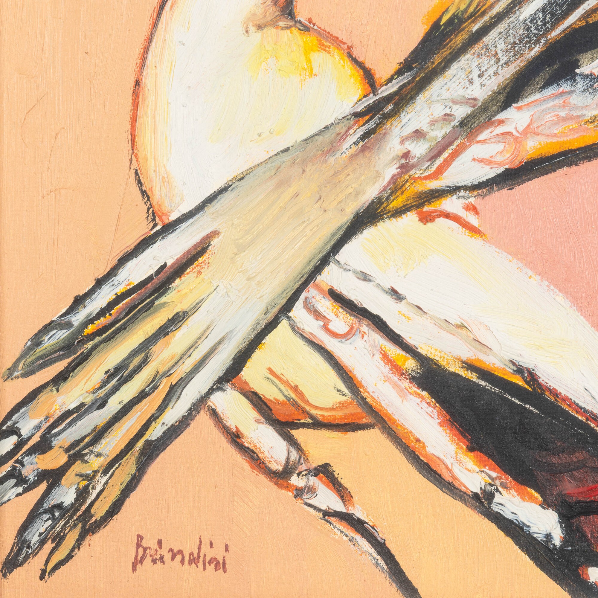 Remo Brindisi - Maternità, olio su tela