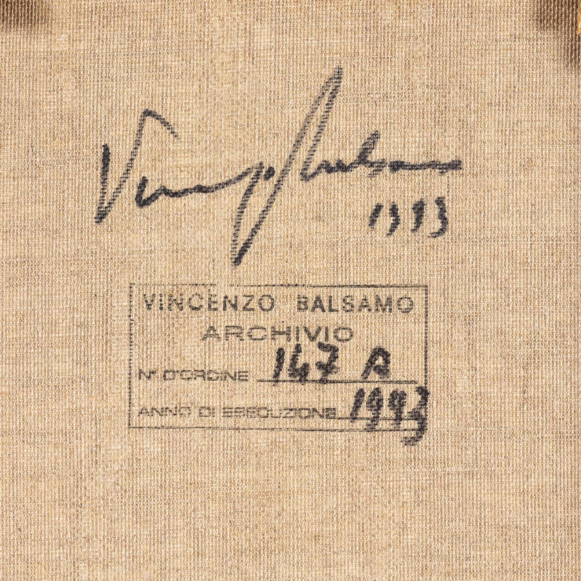 Vincenzo Balsamo - Senza titolo, tecnica mista su tela