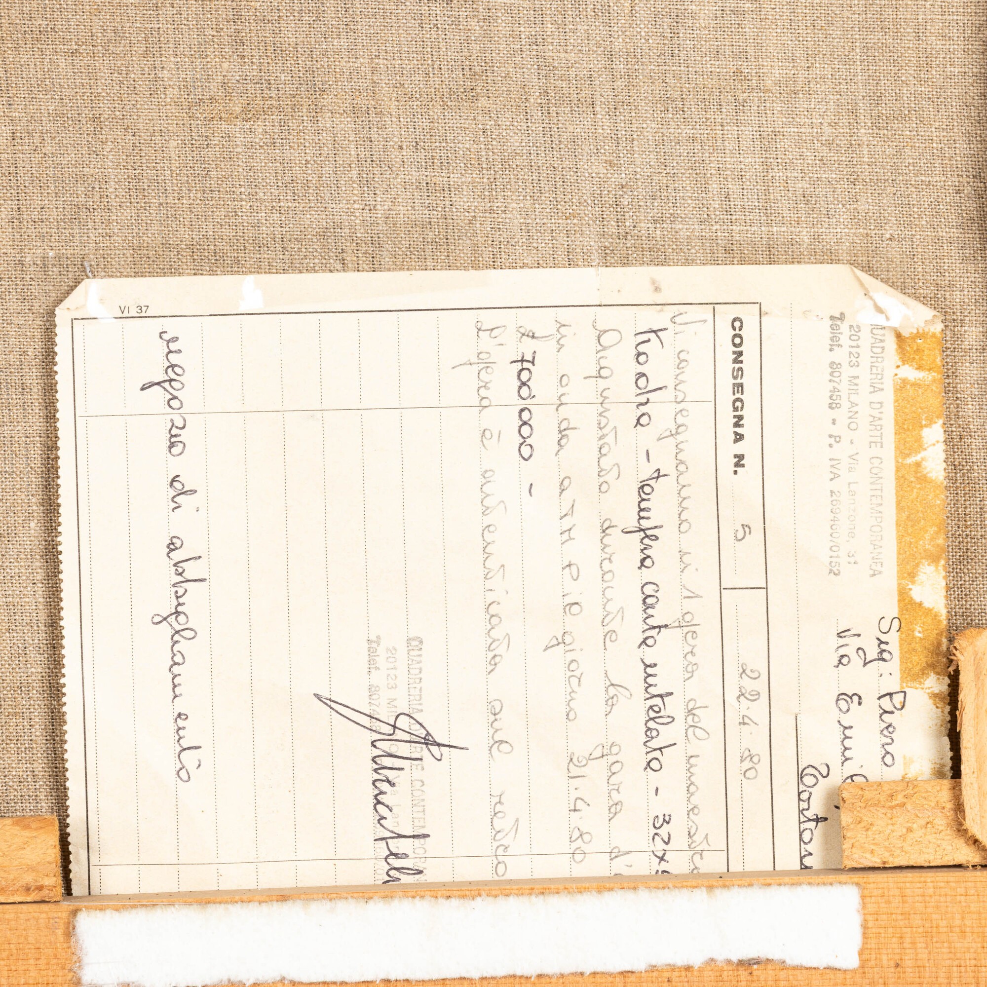 Ibrahim Kodra - Senza titolo, tempera su carta intelata