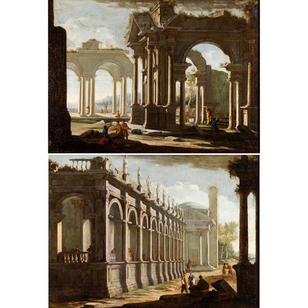 Capricci con architetture e figure