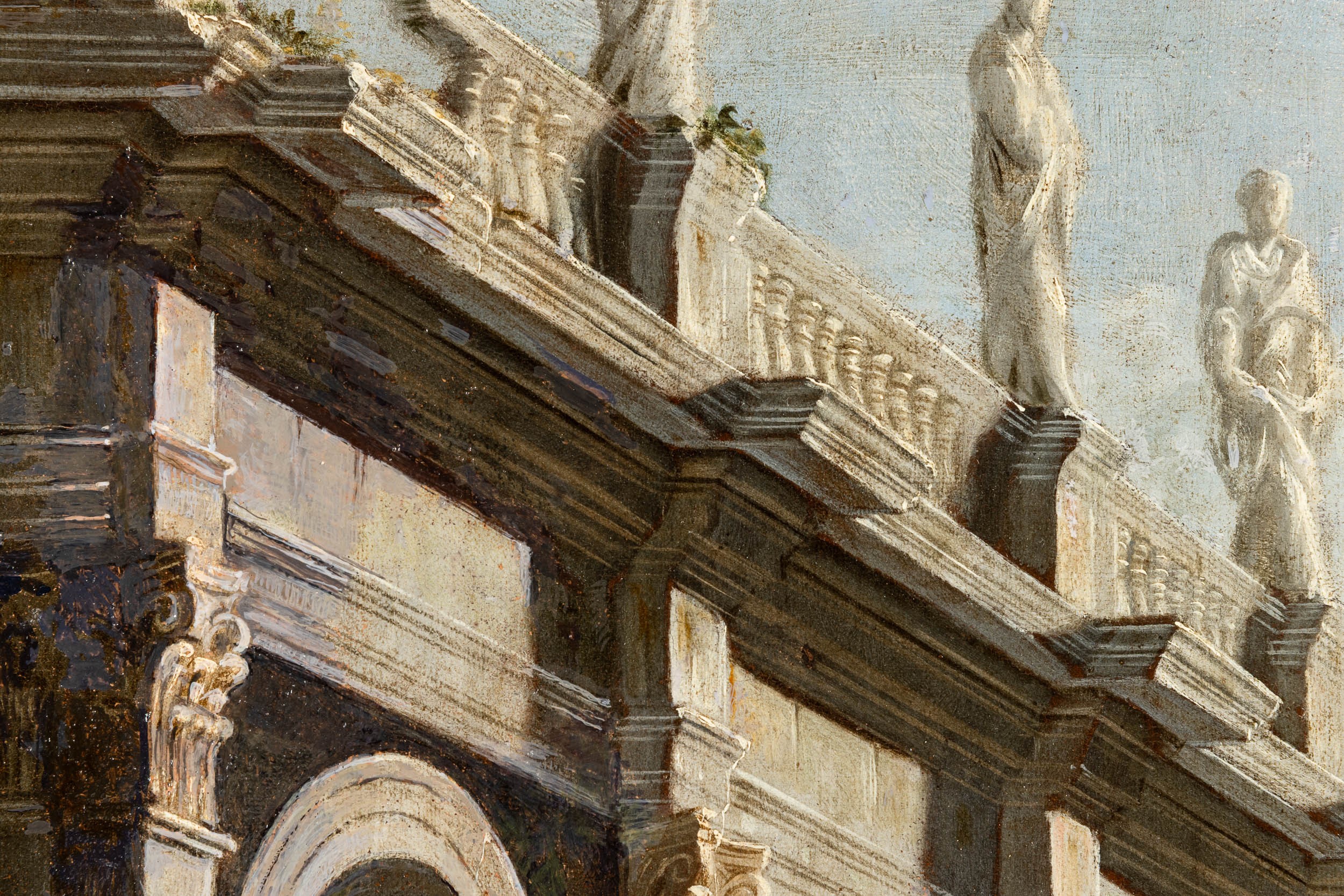 Viviano Codazzi - Capricci con architetture e figure (coppia di dipinti)