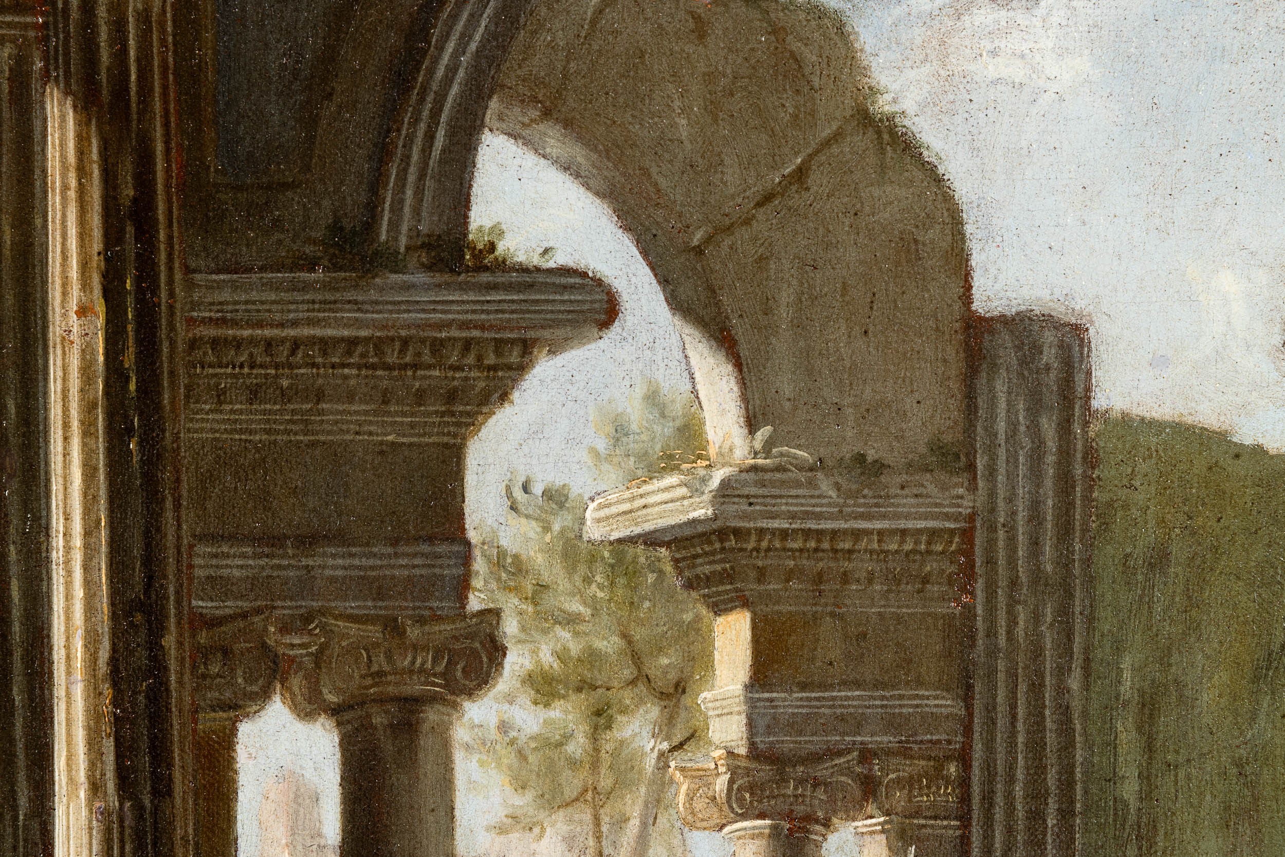 Viviano Codazzi - Capricci con architetture e figure (coppia di dipinti)