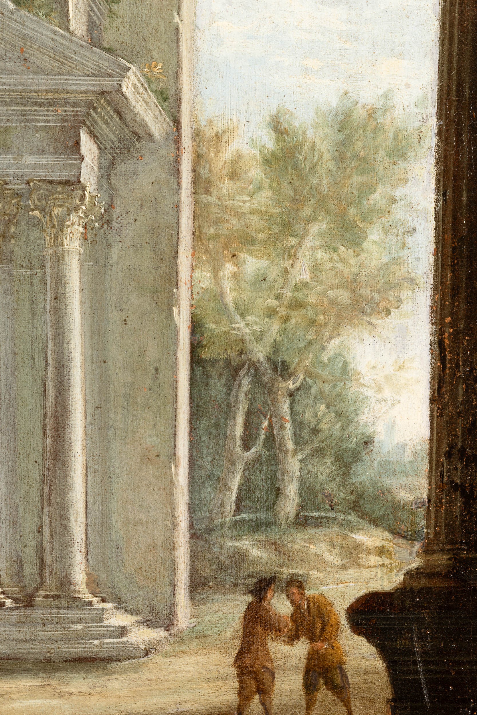 Viviano Codazzi - Capricci con architetture e figure (coppia di dipinti)