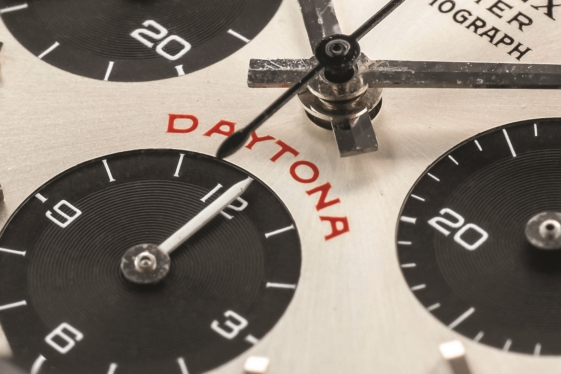 Rolex - Cosmograph Daytona 'Big Red', ref 6265, circa 1979, acciaio, 37 mm