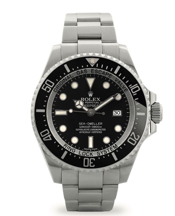 Rolex - Oyster Perpetual Deepsea ref 116660 in steel, Luminova black dial, with box and warranty, circa 2009