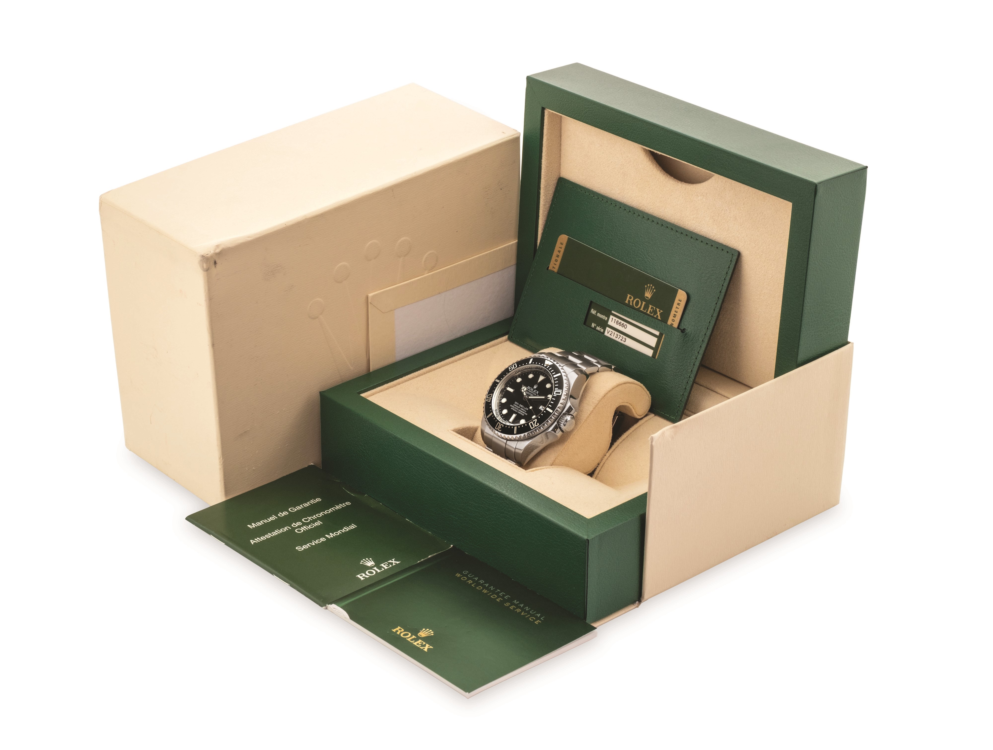 Rolex - Oyster Perpetual Deepsea ref 116660, acciaio, quadrante nero Luminova, circa 2009