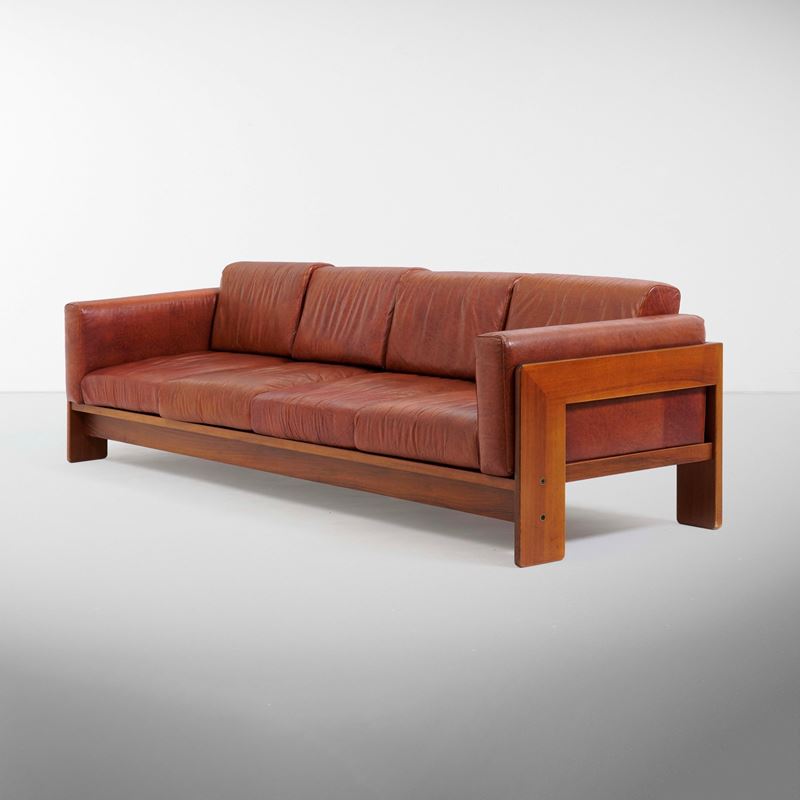 Afra e Tobia Scarpa : Divano quattro posti mod. Bastiano  - Asta Design - Cambi Casa d'Aste