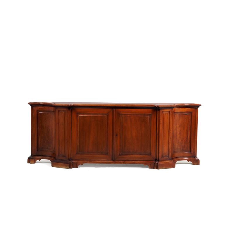 Credenza a quattro ante. XVIII-XIX secolo  - Auction Antiques - Cambi Casa d'Aste
