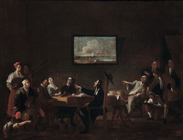 Scena di interno con concertino