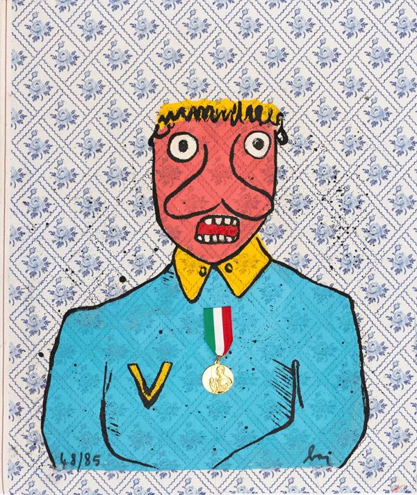 Enrico Baj - Figura stupita