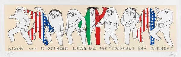 Enrico Baj - Nixon Parade