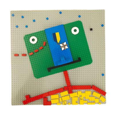 La Cravatte ne vaut pas une medaille, libro d’artista con copertina multiplo in Lego