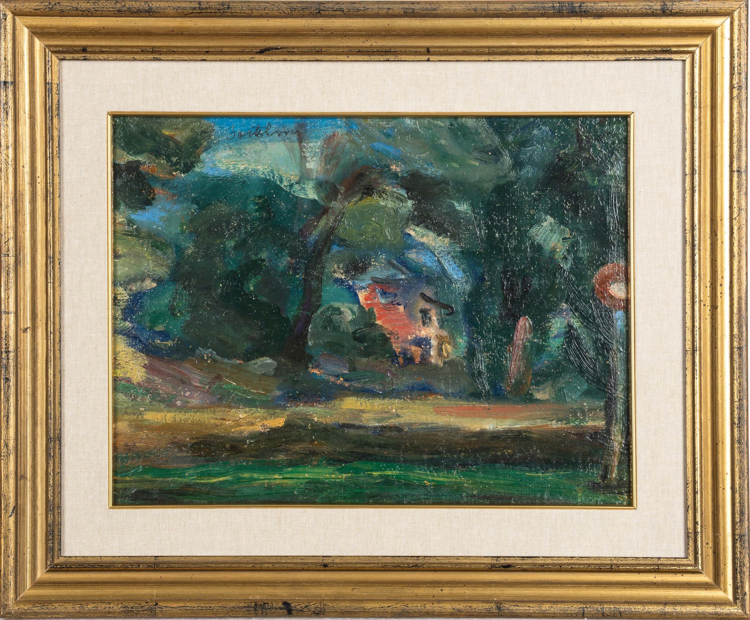 Luigi Bartolini - Paesaggio, olio su tavola