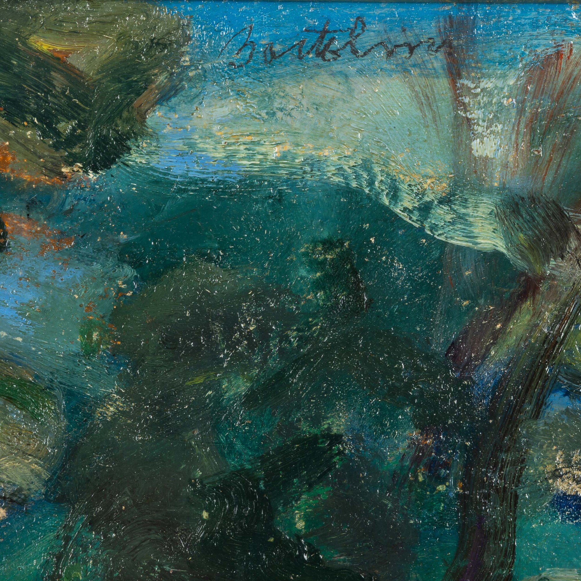 Luigi Bartolini - Paesaggio, olio su tavola