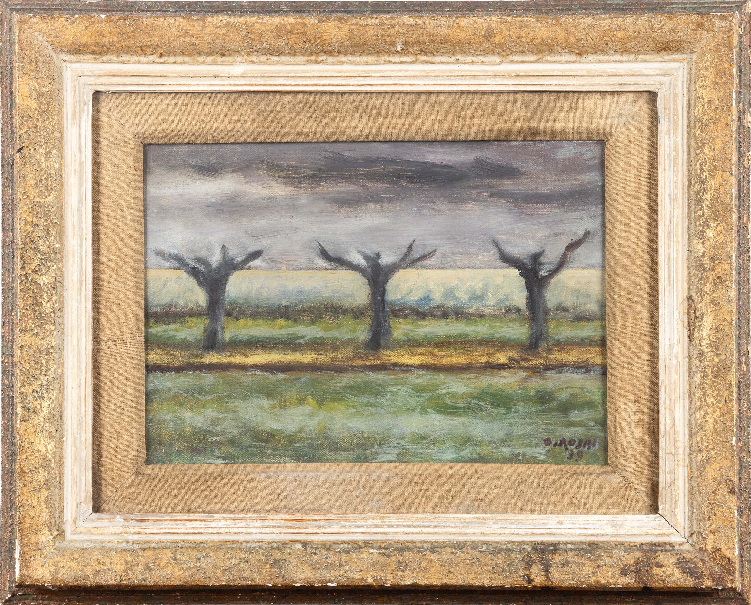 Ottone Rosai - Inverno (Tre alberi), olio su tela, 1939